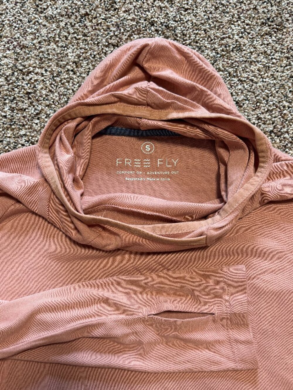 Free Fly Women's Small Lightweight Hoodie Sun Protection Moisture Wicking Bamboo - Picture 6 of 7